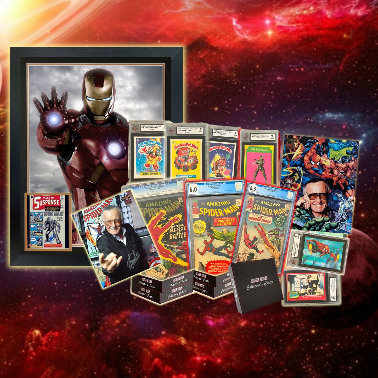 COLLECTOR’S CRATE MYSTERY BOX – COMIC BOOK SERIES 5 – LIMITED EDITION /20 SIGNED COMIC COLLECTIBLES & RARE AUTOGRAPHED MEMORABILIA