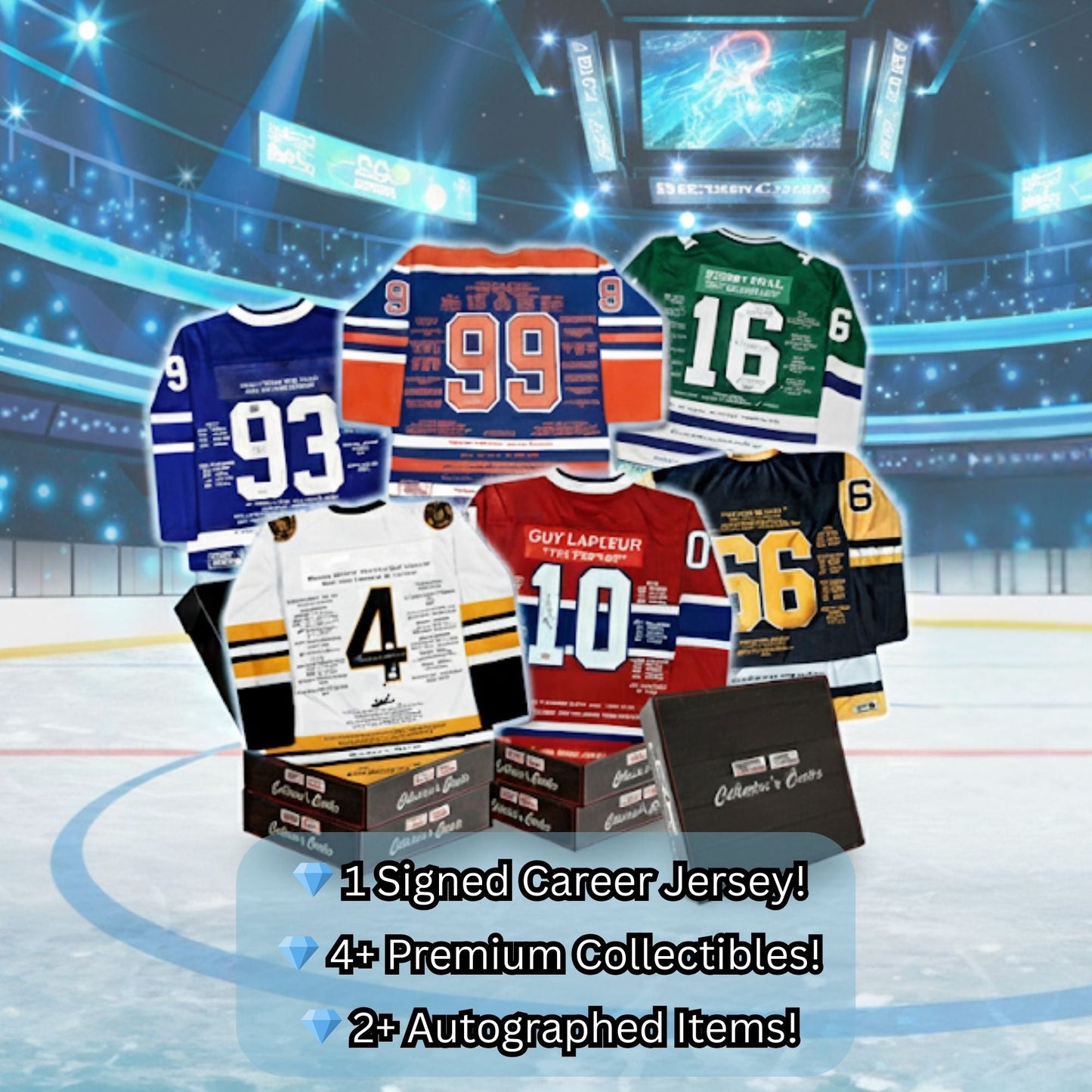 COLLECTOR’S CRATE MYSTERY BOX – CAREER JERSEYS SERIES – LIMITED EDITION /30 AUTOGRAPHED NHL JERSEYS & RARE HOCKEY MEMORABILIA