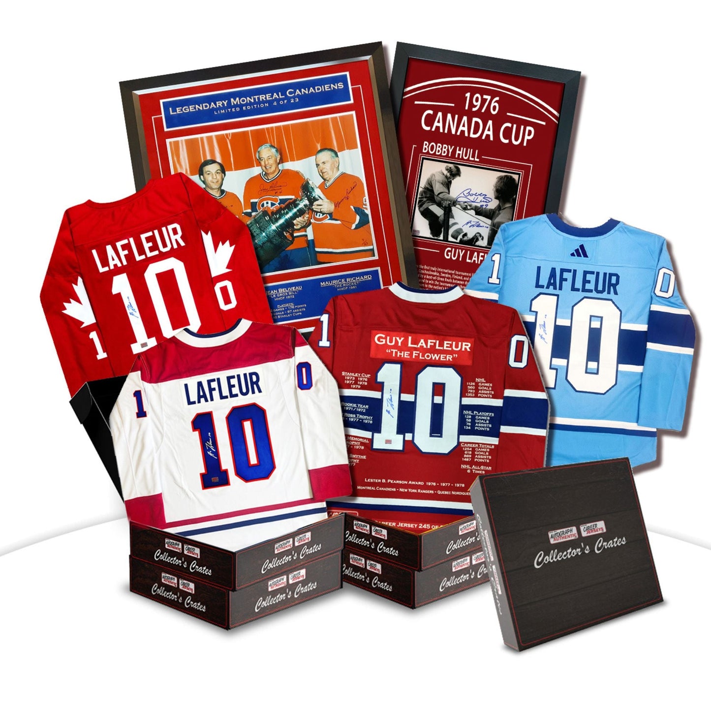 COLLECTOR’S CRATE MYSTERY BOX – GUY LAFLEUR SUPER SERIES COLLECTIBLE – LIMITED EDITION AUTOGRAPHED HOCKEY MEMORABILIA (ONLY 10 AVAILABLE)