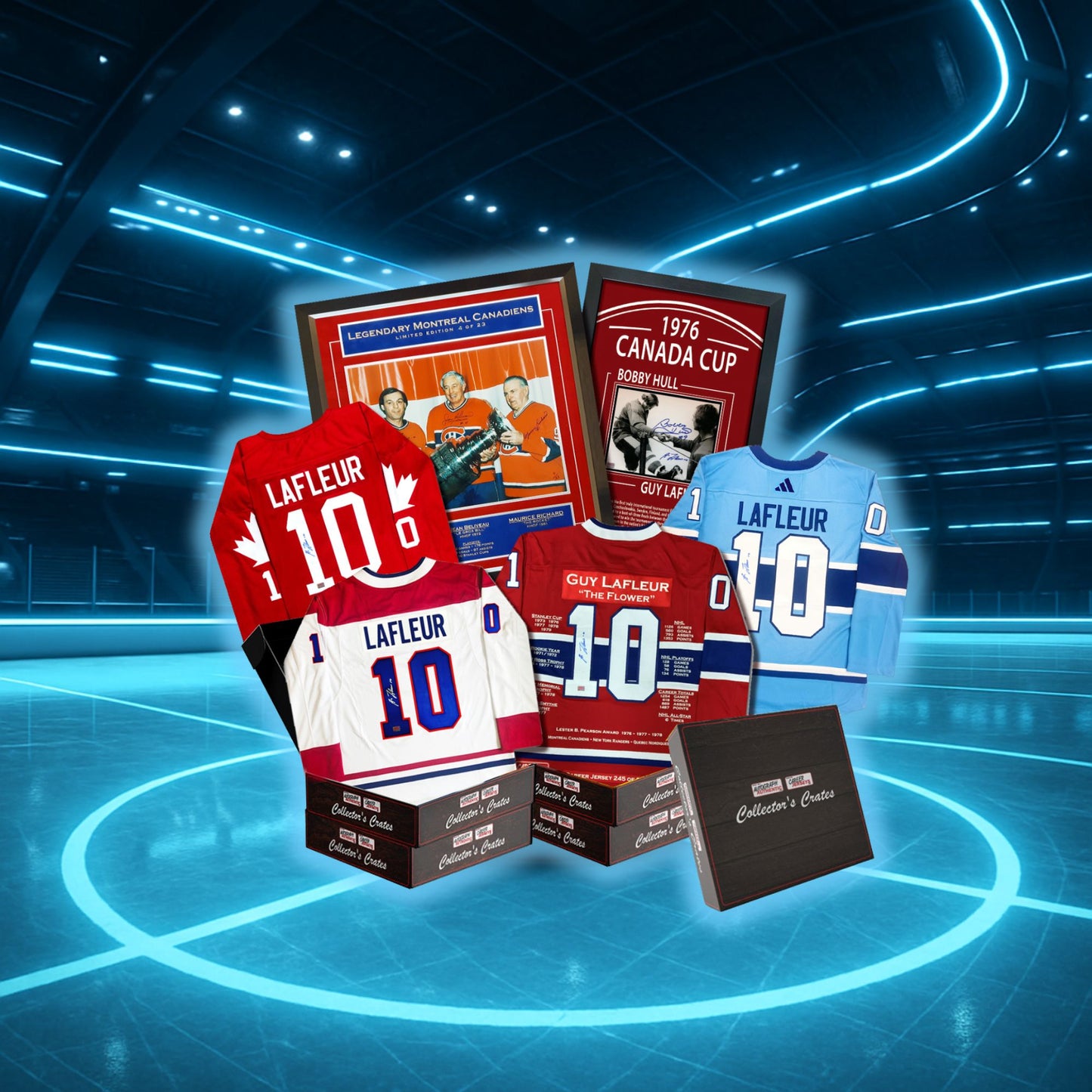 COLLECTOR’S CRATE MYSTERY BOX – GUY LAFLEUR SUPER SERIES COLLECTIBLE – LIMITED EDITION AUTOGRAPHED HOCKEY MEMORABILIA (ONLY 10 AVAILABLE)