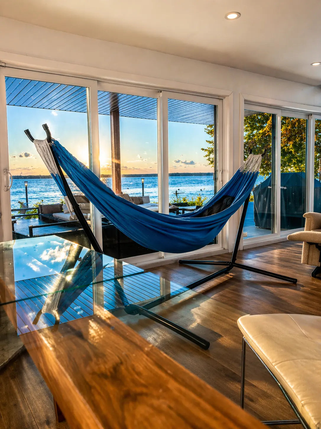 Colombian Double Hammock with Universal Hammock Stand