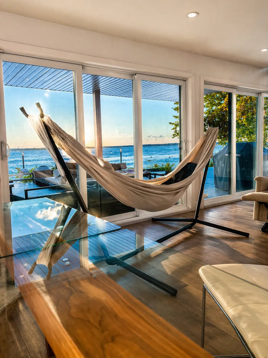 Colombian Double Hammock with Universal Hammock Stand