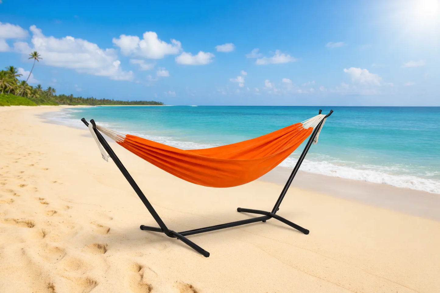 Colombian Double Hammock with Universal Hammock Stand