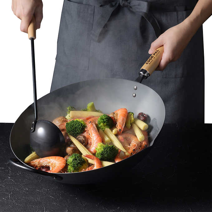 Yoshikawa Japan |  Carbon Steel Wok 36cm - Made in Japan