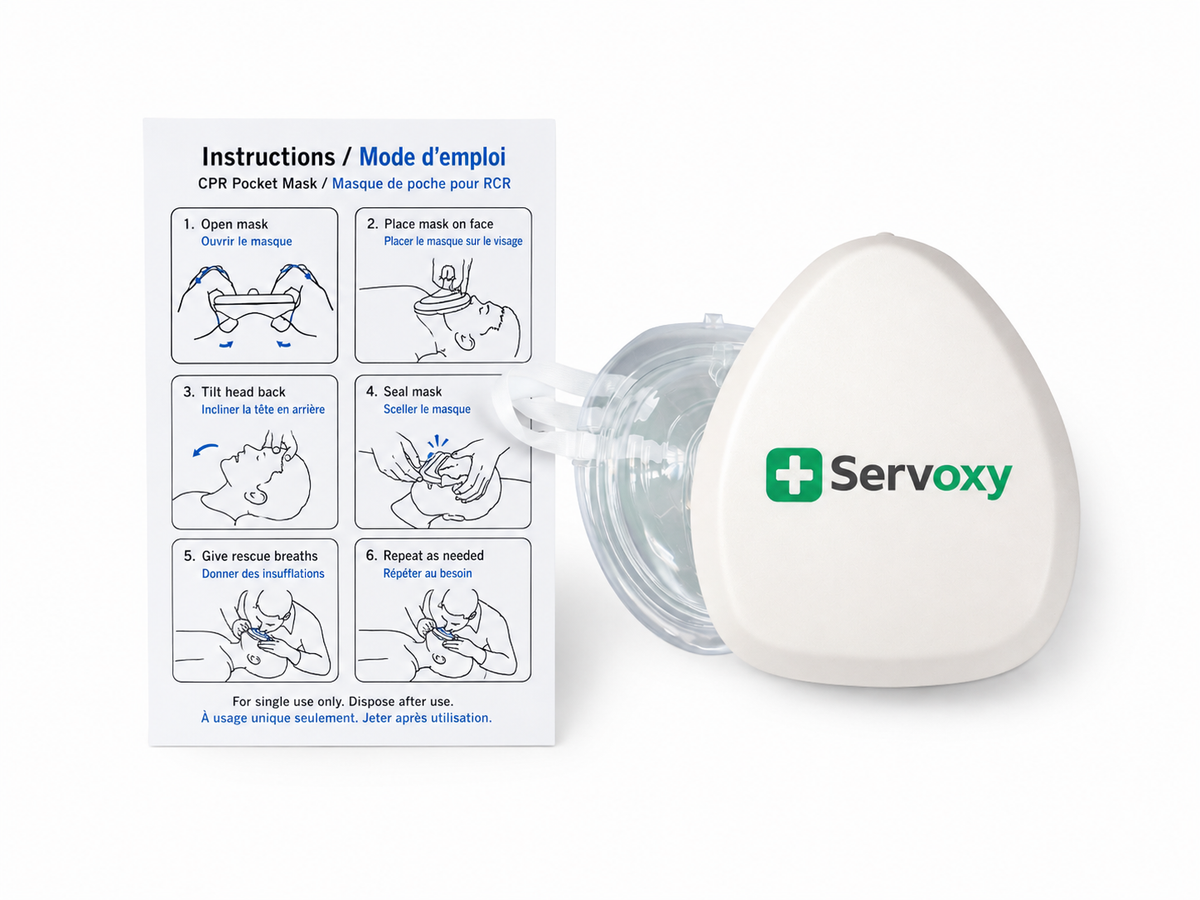 Servoxy CPR Pocket Mask with One-Way Valve