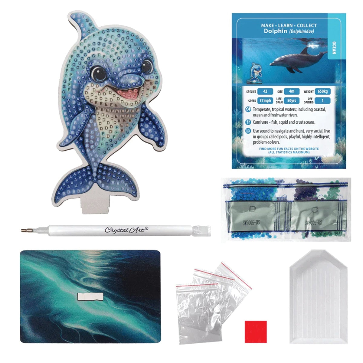 Crystal Art Wildlife Buddies: Ocean