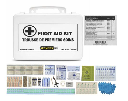 CSA Z1220 TYPE 2 BASIC MEDIUM FIRST AID KIT BULK IN 24 UNIT PLASTIC BOX