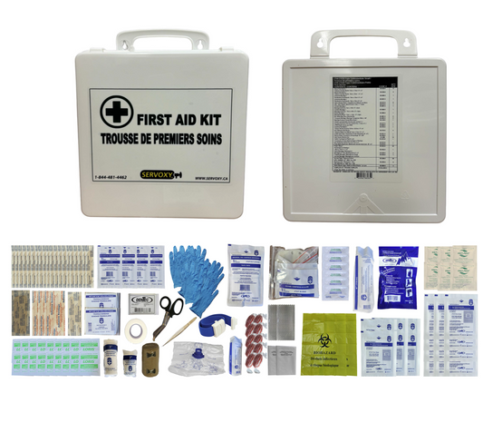 CSA Z1220-17 Type 3 Intermediate Small First Aid Kit | 24 Unit Plastic Box - Bulk Packed for 2-25 Workers