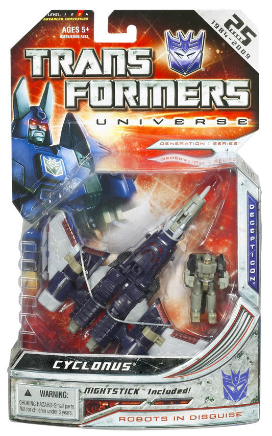 Transformers Universe Classic Series Deluxe Class 25th Anniversary Decepticon Cyclonus