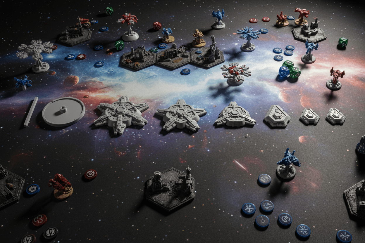Cygnian Hive Incursion – 5-Ship Alien Bio Fleet