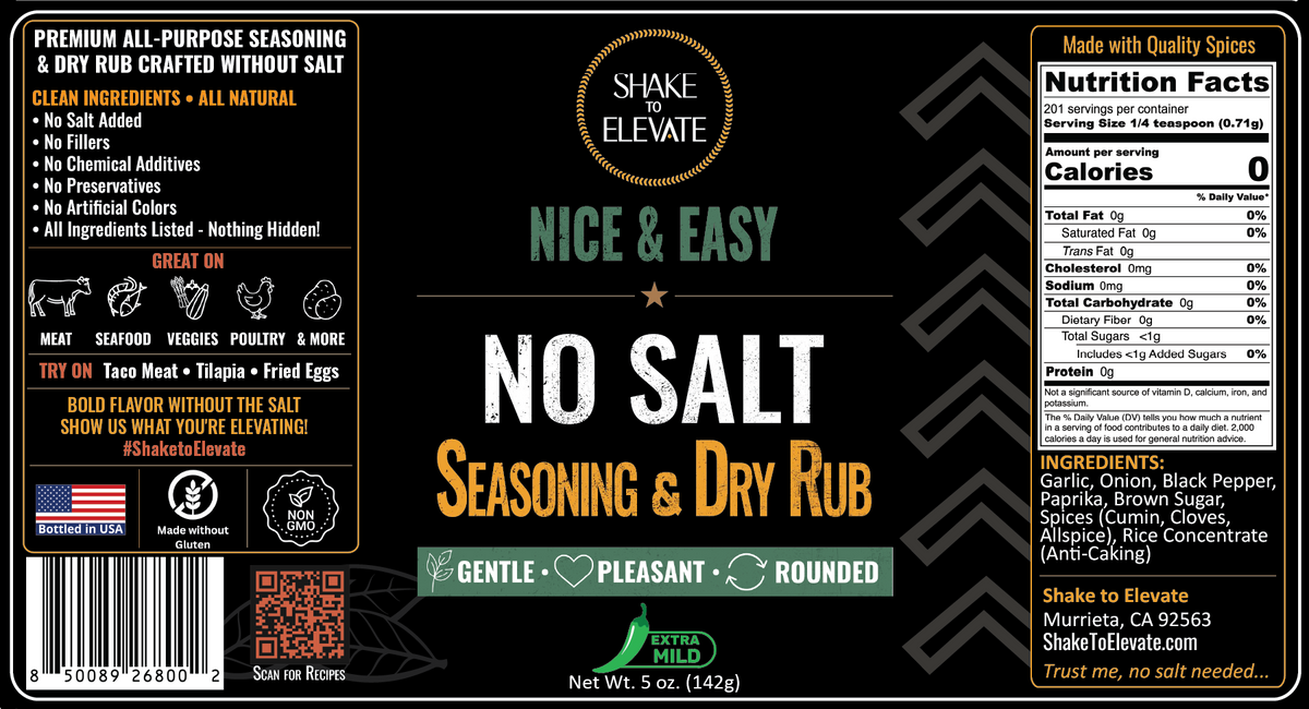 Shake to Elevate Nice & Easy No Salt Seasoning