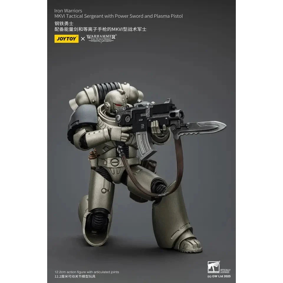 JOYTOY - Iron Warriors MKVI Tactical Sergeant with Power Sword and Plasma Pistol