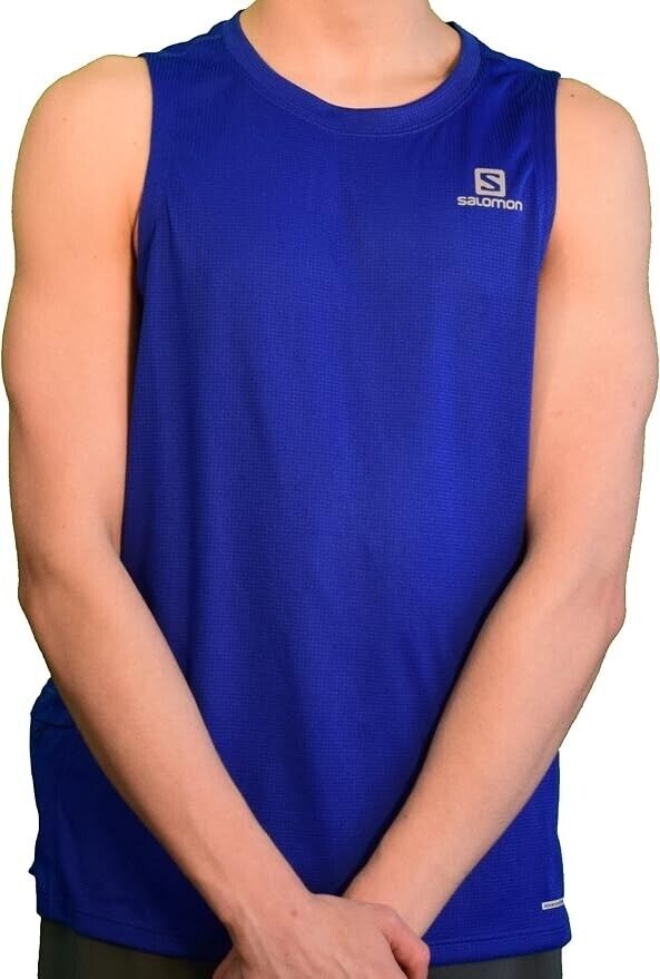 Salomon Men's Agile Running Tank Top with Stash Pocket Size XL