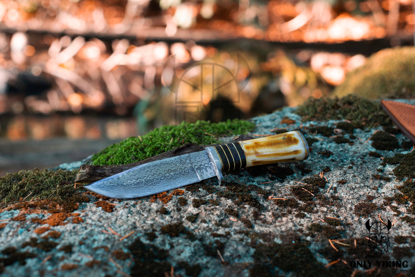 Damascus Hunting Knife | OnlyViking
