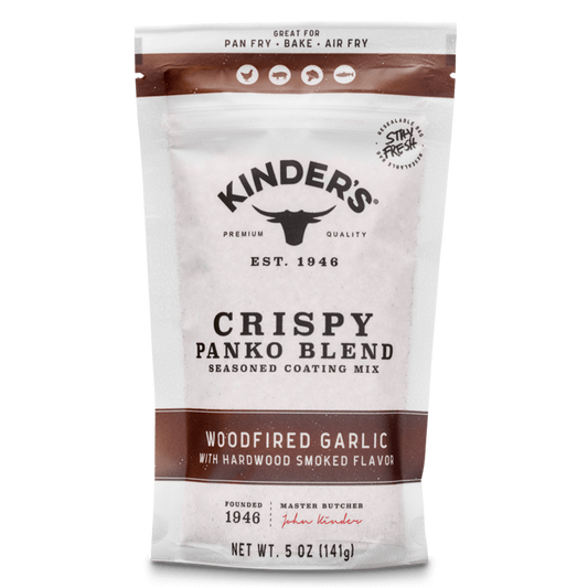 Kinder's Woodfired Garlic Crispy Panko Blend with Hardwood Smoked Flavor