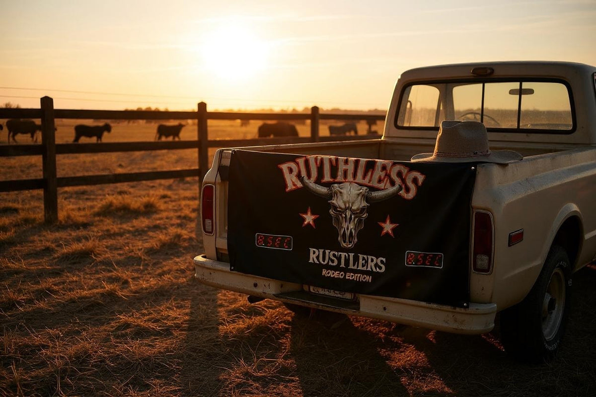 Ruthless Rustlers 8 Seconds Flag