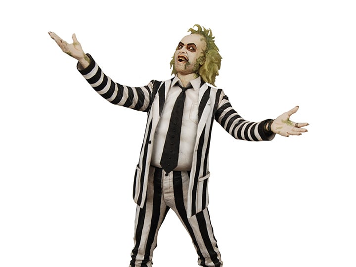 Beetlejuice (1988) Striped Suit Beetlejuice 1/4 Scale Figure