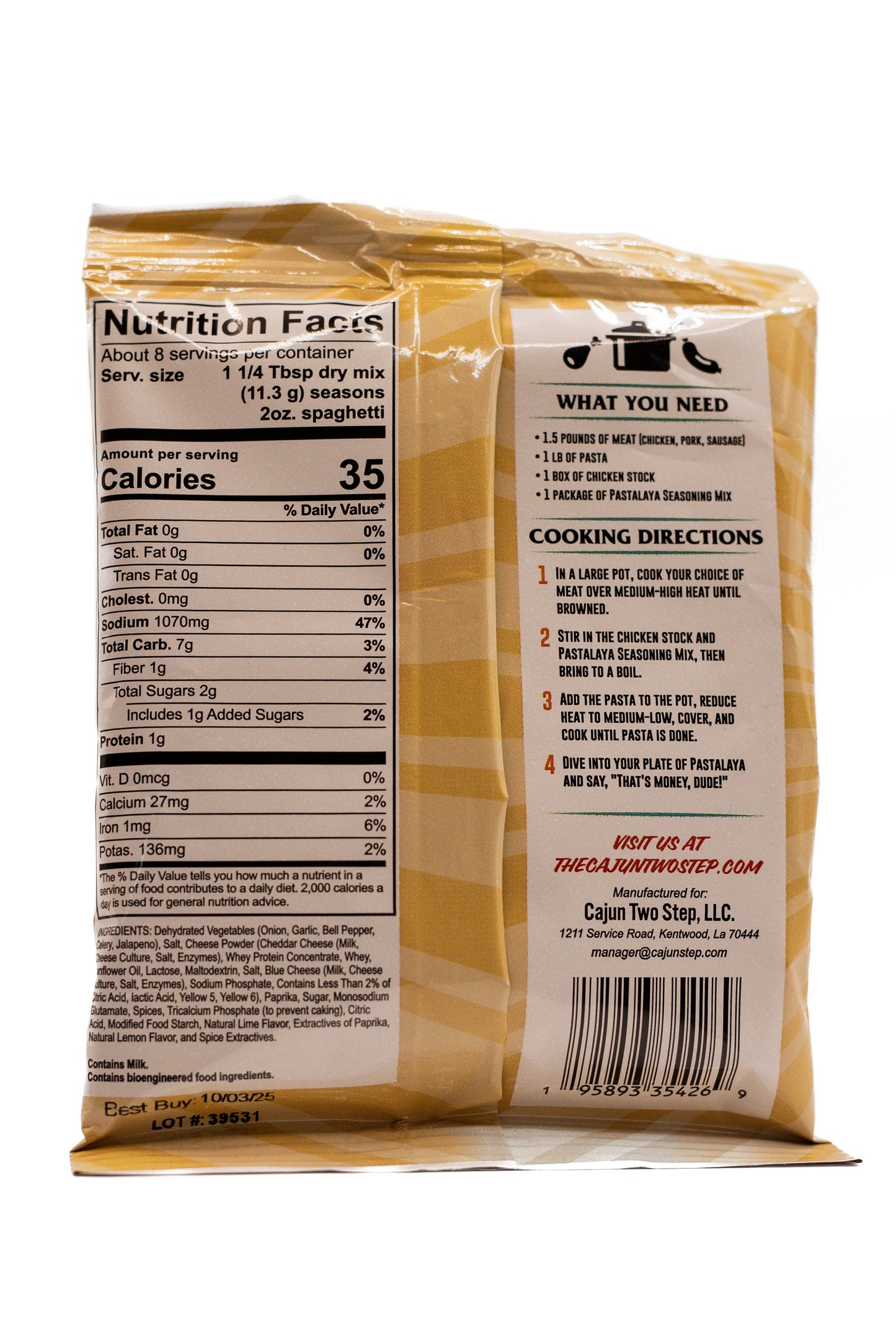 Cajun Two Step Pastalaya Pasta Mix