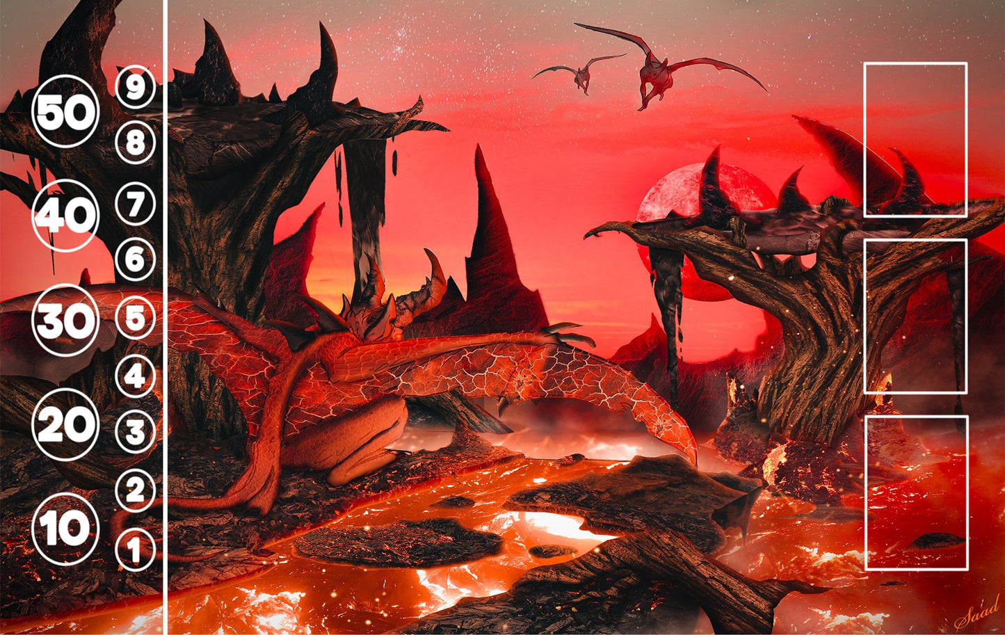 Hell Demon & Devil Creature Playmat