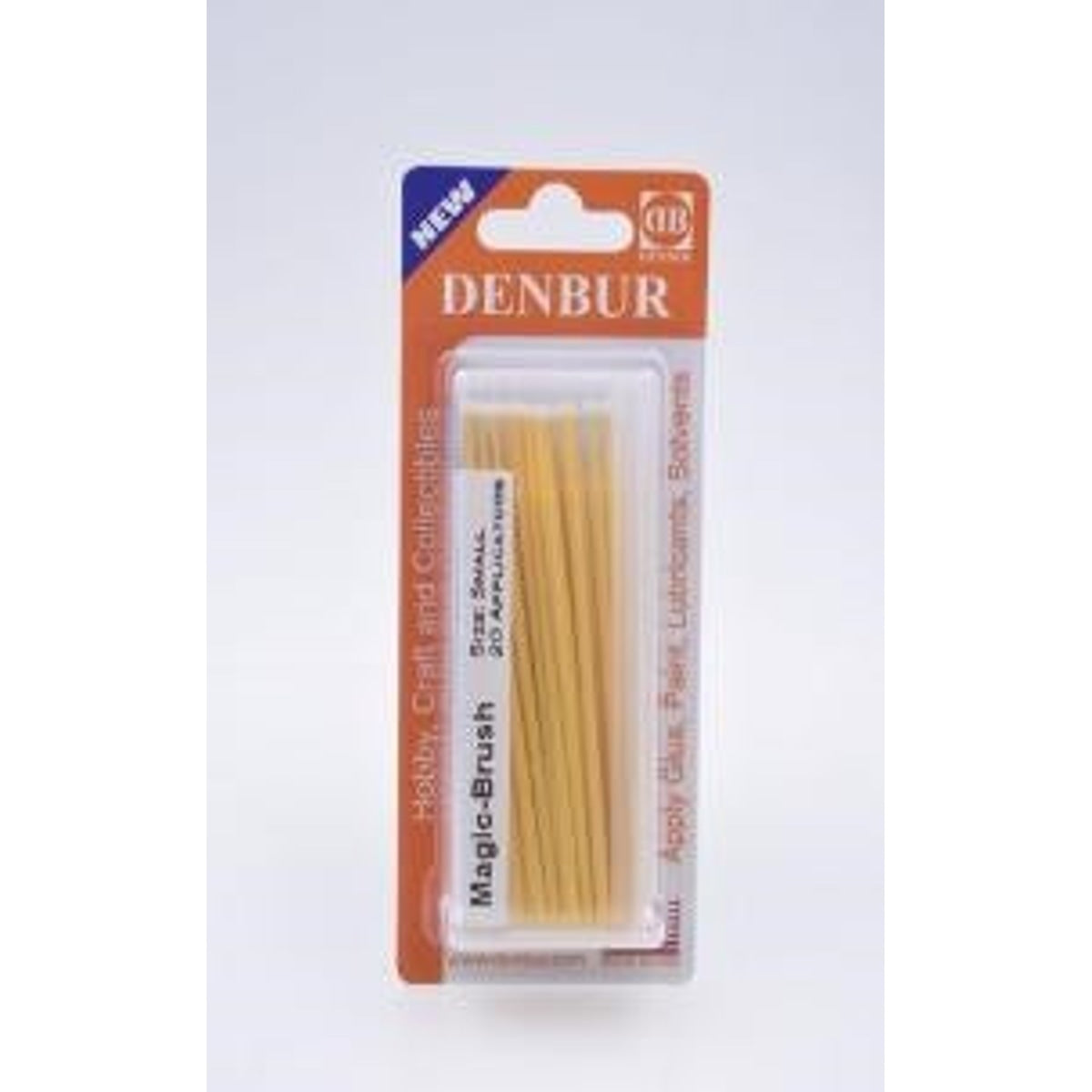 Denbur Magic-Brush Small 1mm (Yellow) Pkg of 20 NIB