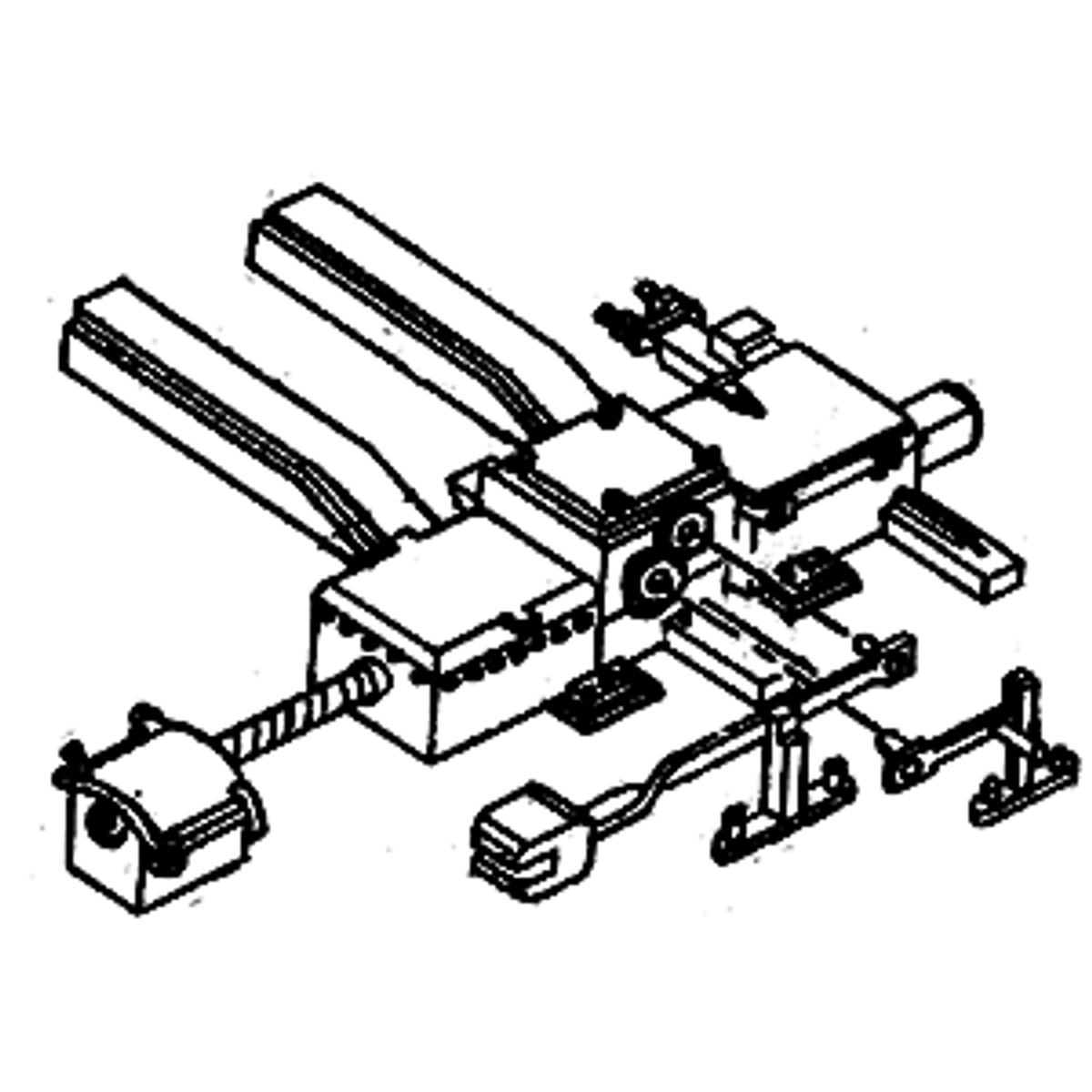 Details West SM-903 HO Switch Motor & Tie Mount