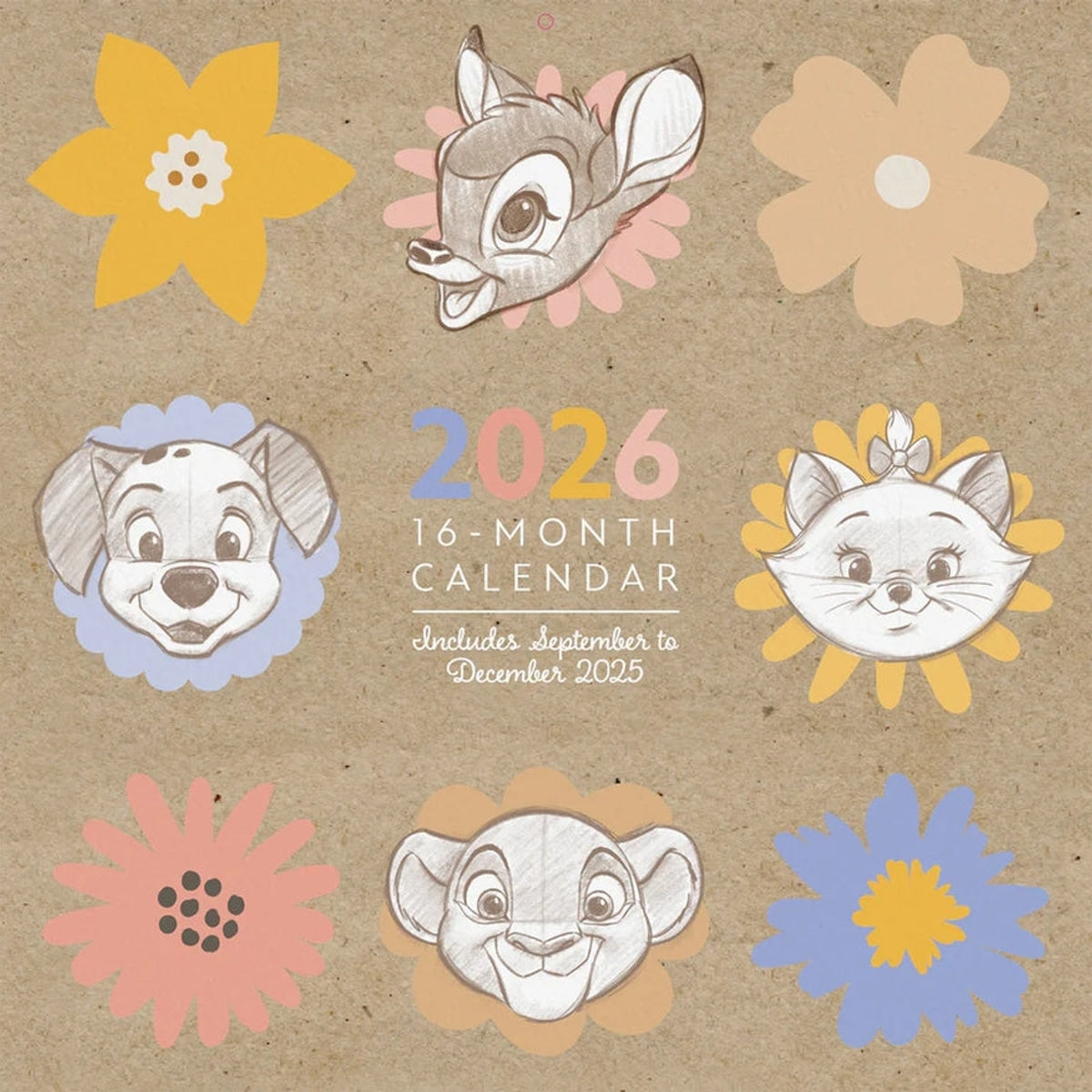 Disney Classics Official 2026 Square Calendar