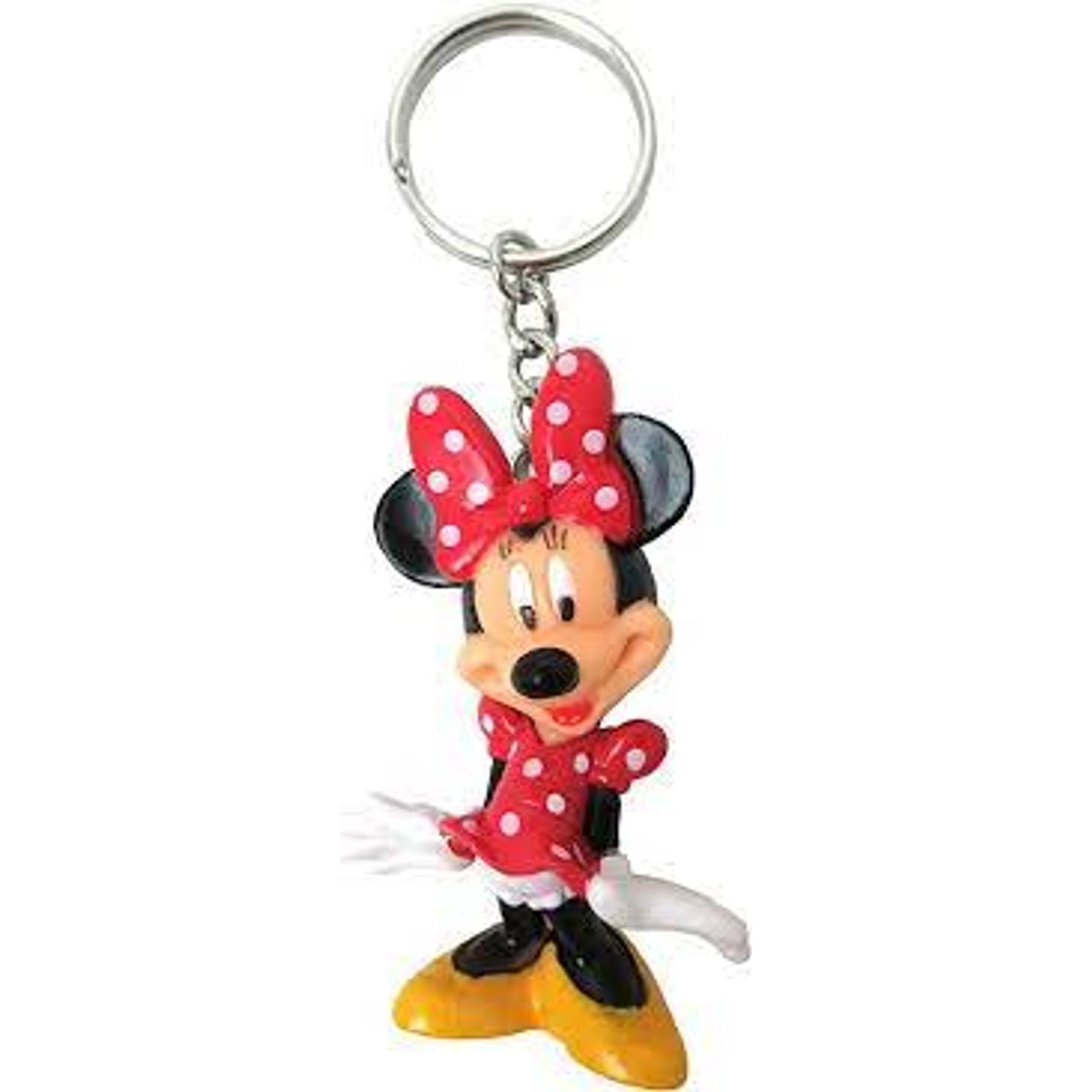 Disney Minnie Mouse Red Dress Figural Keychain