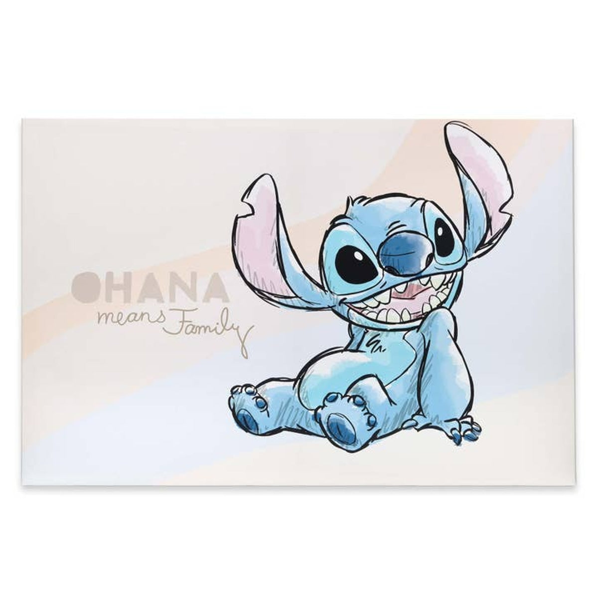Disney Stitch Ohana Means Family Multicolor Canvas