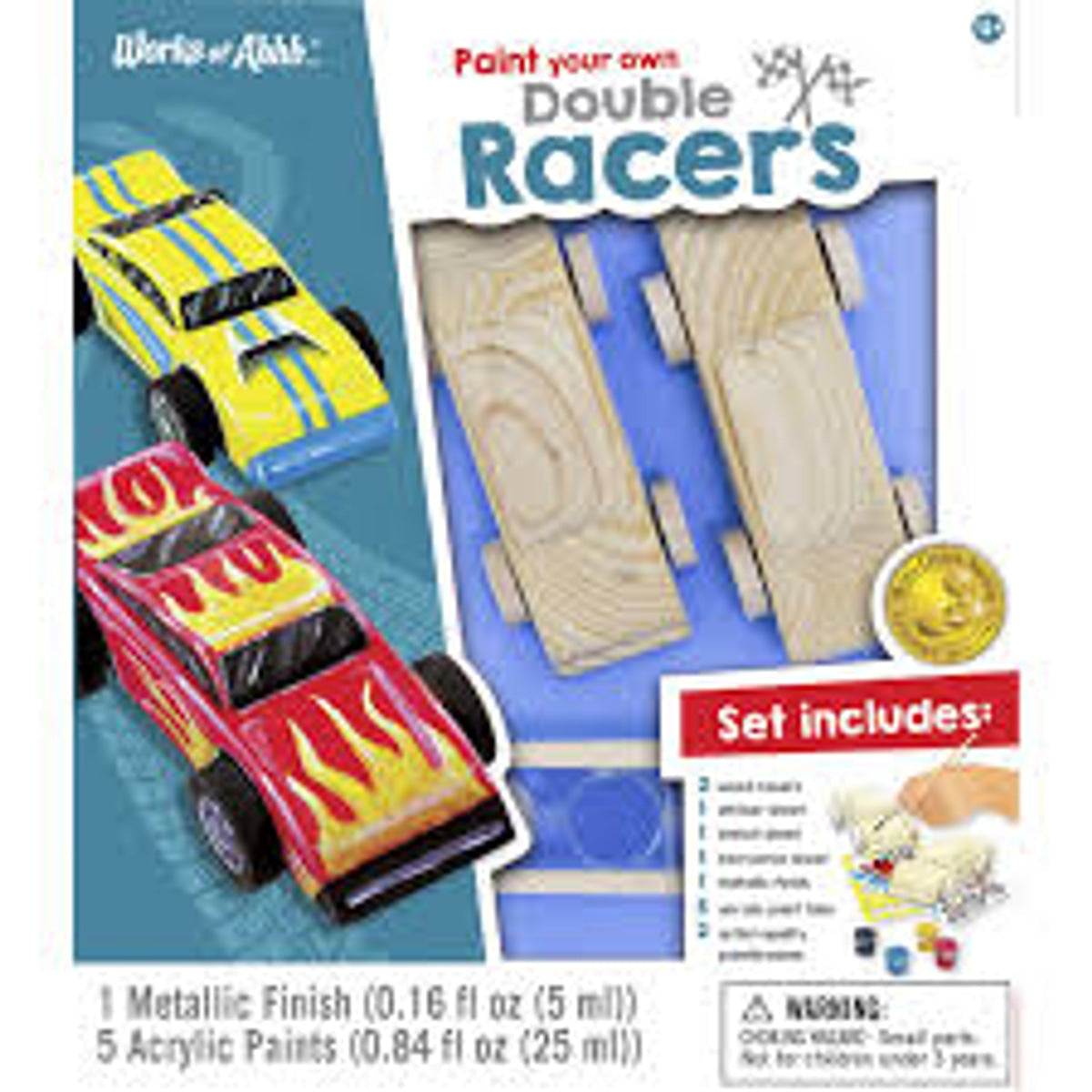 Double Racers Wood Craft & Paint Kit