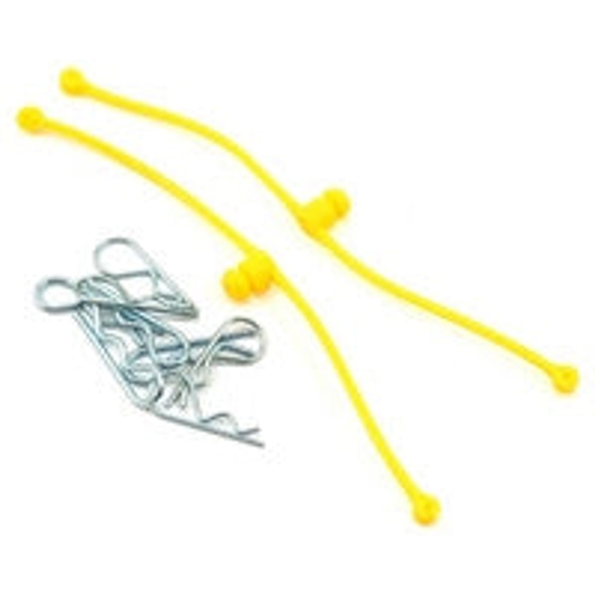 Du-Bro 2247 Body Klip Retainers w/Body Clips Yellow