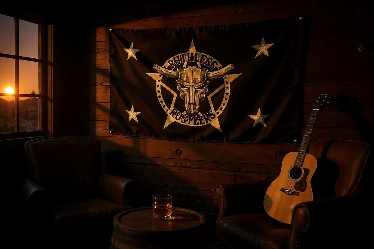 Ruthless Rustlers Marshal Flag