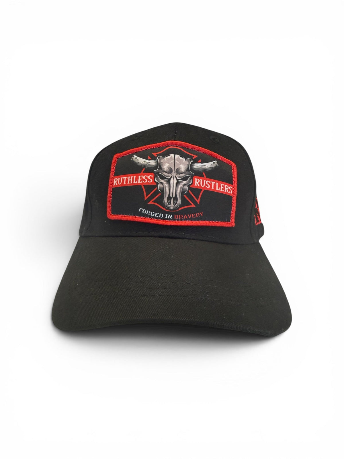 Ruthless Rustlers Forged In Bravery Tactical Structured Cap | Black