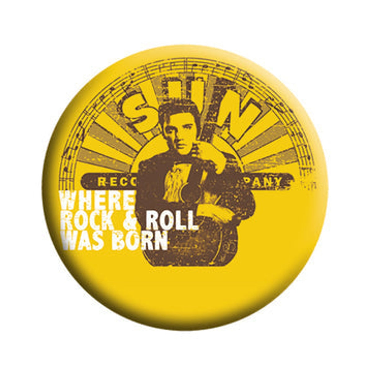 Elvis Presley Rock & Roll Born Button