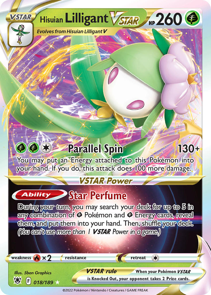Hisuian Lilligant VSTAR 018/189