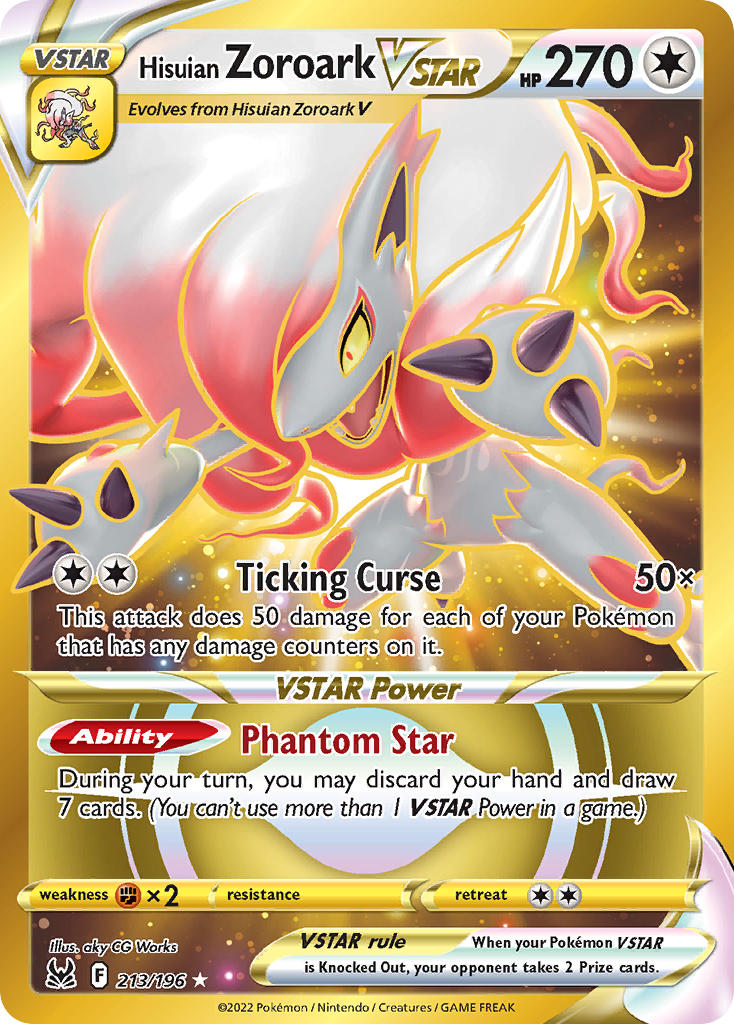 Hisuian Zoroark VSTAR 213/196