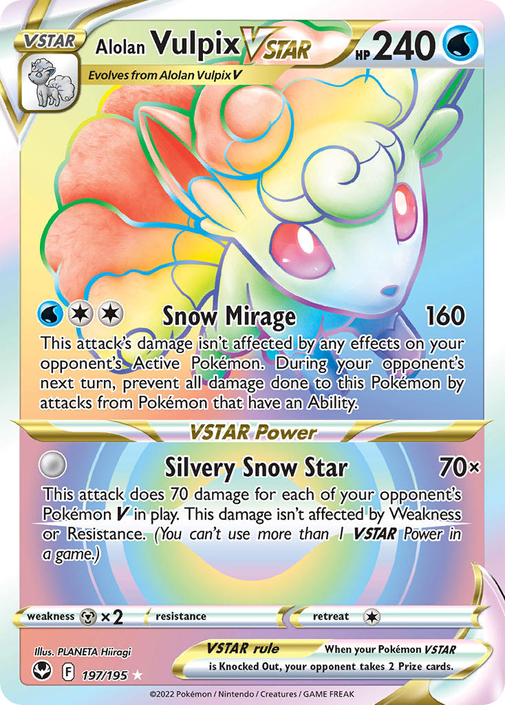 Alolan Vulpix VSTAR 197/195