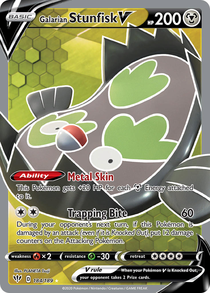 Galarian Stunfisk V 184/189