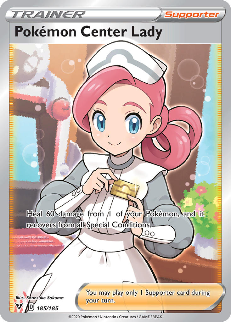 Pokémon Center Lady 185/185