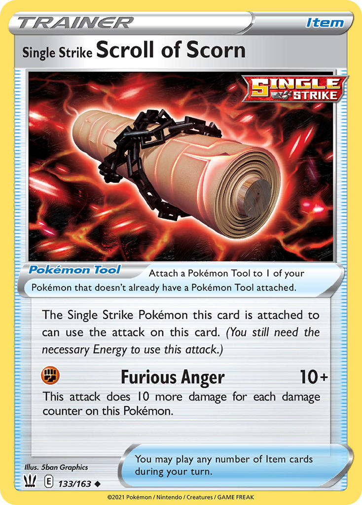 Single Strike Scroll of Scorn 133/163