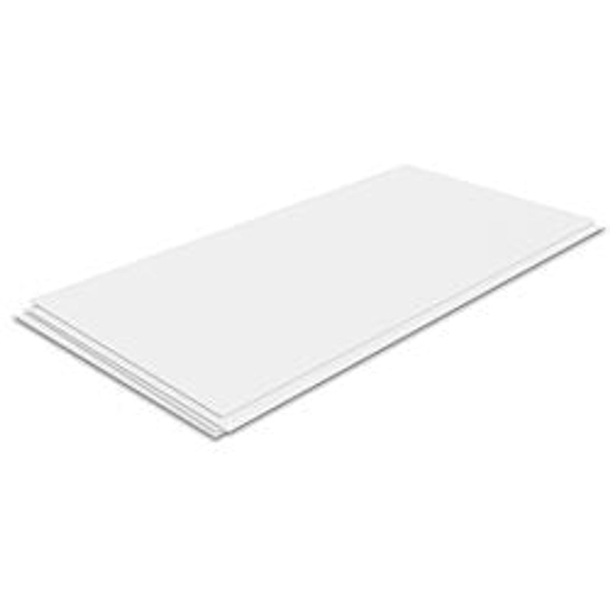 Evergreen Scale Models 19010 Plain White Styrene Single Sheet 12 x 24" (30.5 x 61cm) .10" NEW