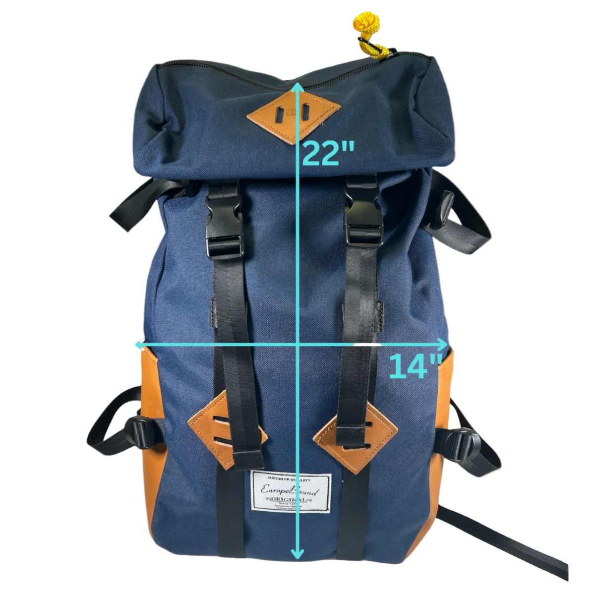 Europe Bound Kettle Sack with Laptop Sleeve 45L Capacity