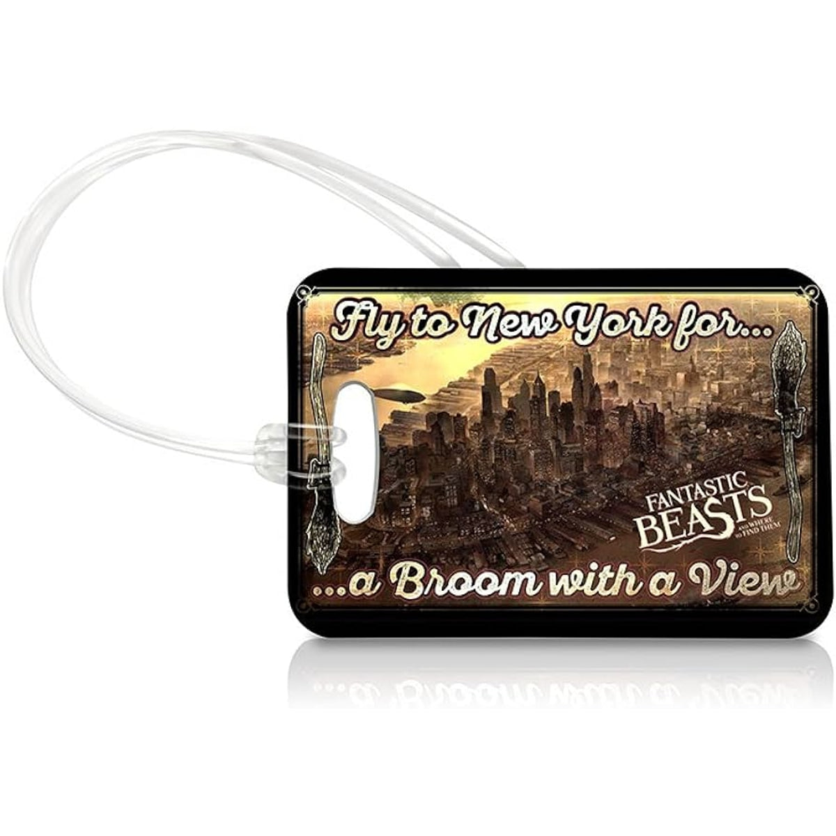 Fantastic Beasts Broom with a View Luggage Tag