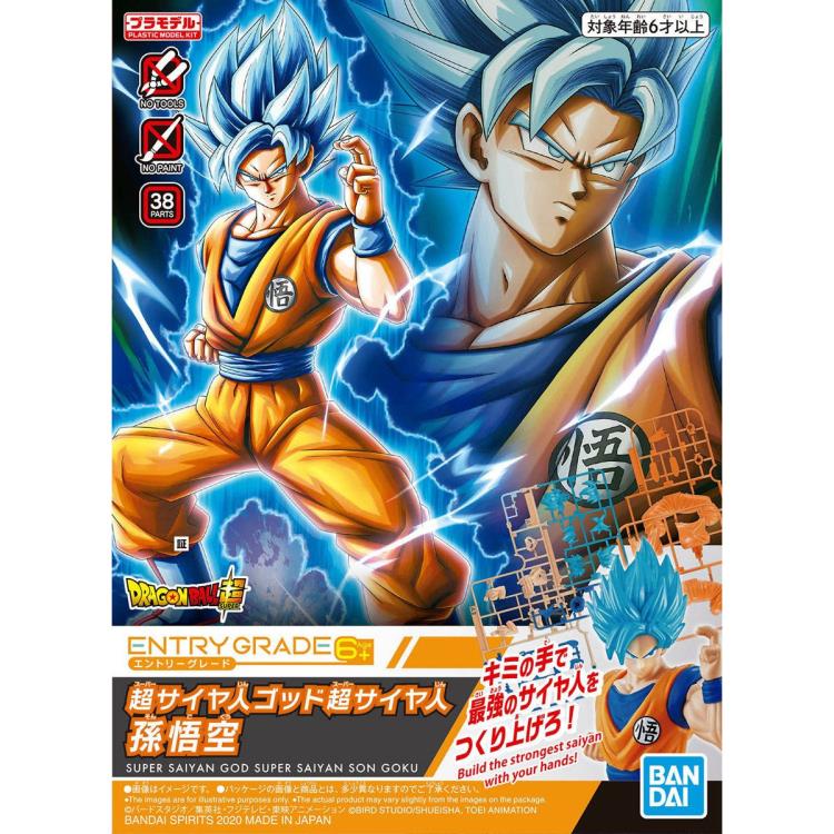 Dragon Ball Super Entry Grade #2 Super Saiyan God Super Saiyan Goku Model Kit