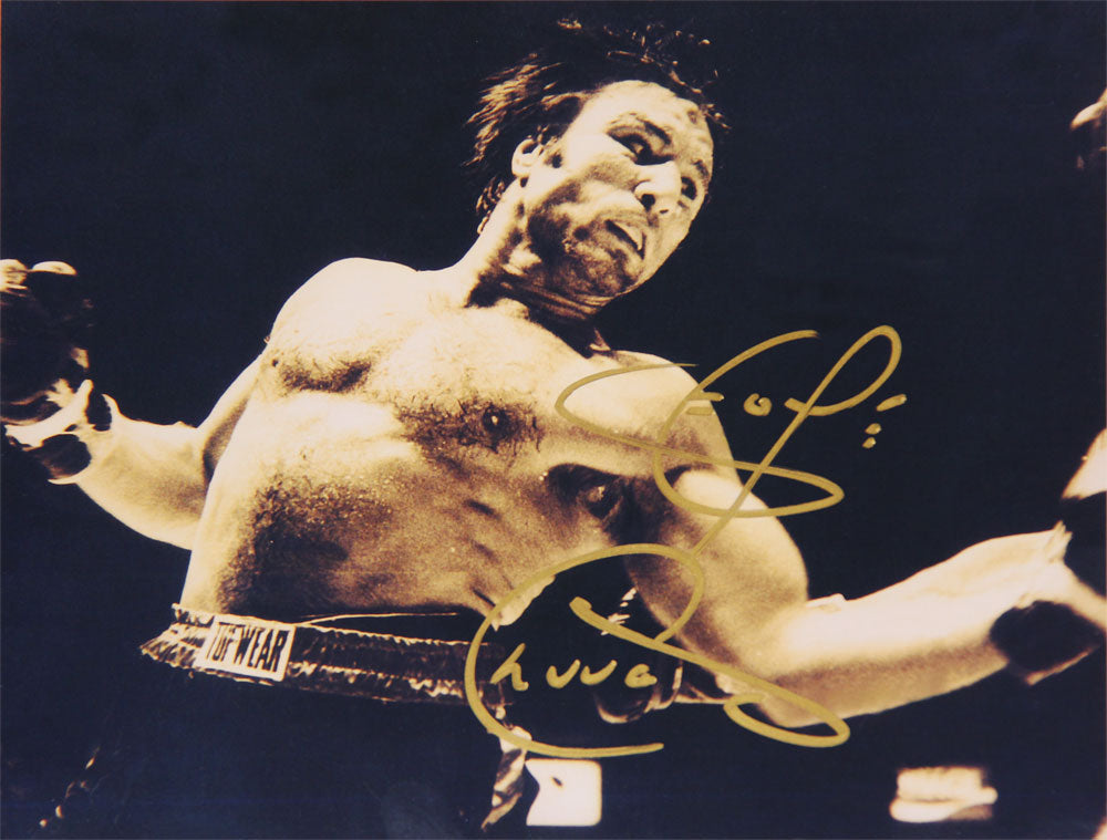 GEORGE CHUVALO SIGNED 8" X 10" BOXING PHOTO – CANADIAN HEAVYWEIGHT LEGEND SPORTS MEMORABILIA (10" X 8") – AUTOGRAPHED MEMORABILIA DISPLAY – AUTHENTIC SIGNED COLLECTIBLE – FAN GIFT AND SPORTS DISPLAY