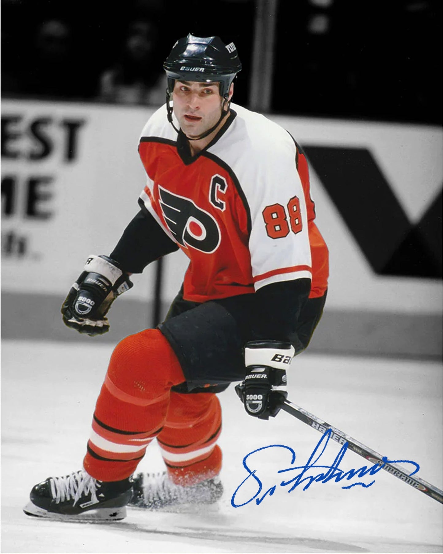 ERIC LINDROS AUTOGRAPHED 8" X 10"PHOTOGRAPH – PHILADELPHIA FLYERS NHL SIGNED HOCKEY COLLECTIBLE (8" X 10")