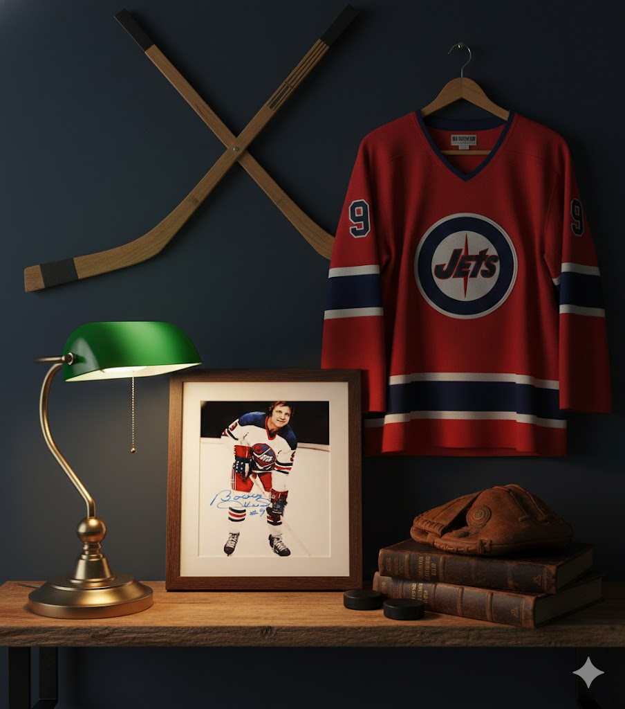 BOBBY HULL AUTOGRAPHED 8" X 10"PHOTOGRAPH – WINNIPEG JETS NHL SIGNED HOCKEY COLLECTIBLE (8" X 10")