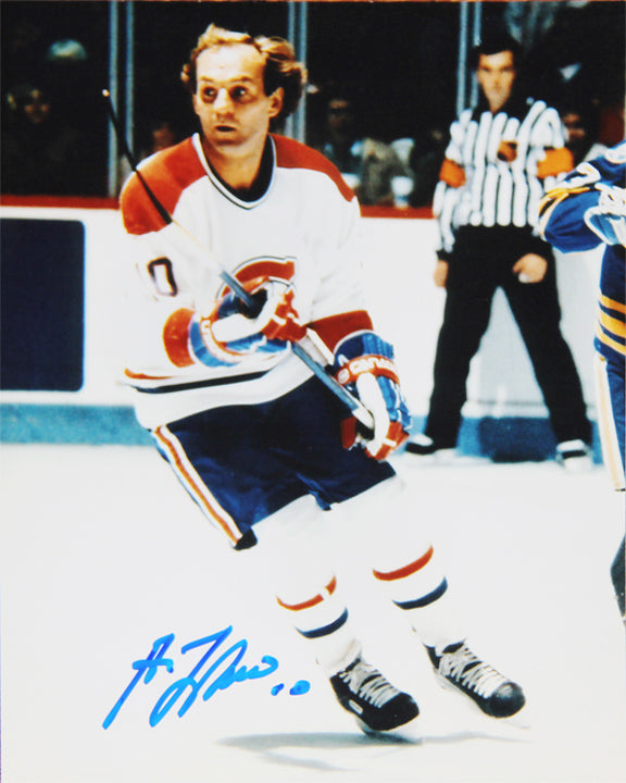 GUY LAFLEUR SIGNED 8" X 10"WHITE JERSEY PHOTOGRAPH – MONTREAL CANADIENS NHL AUTOGRAPHED HOCKEY COLLECTIBLE (8" X 10")
