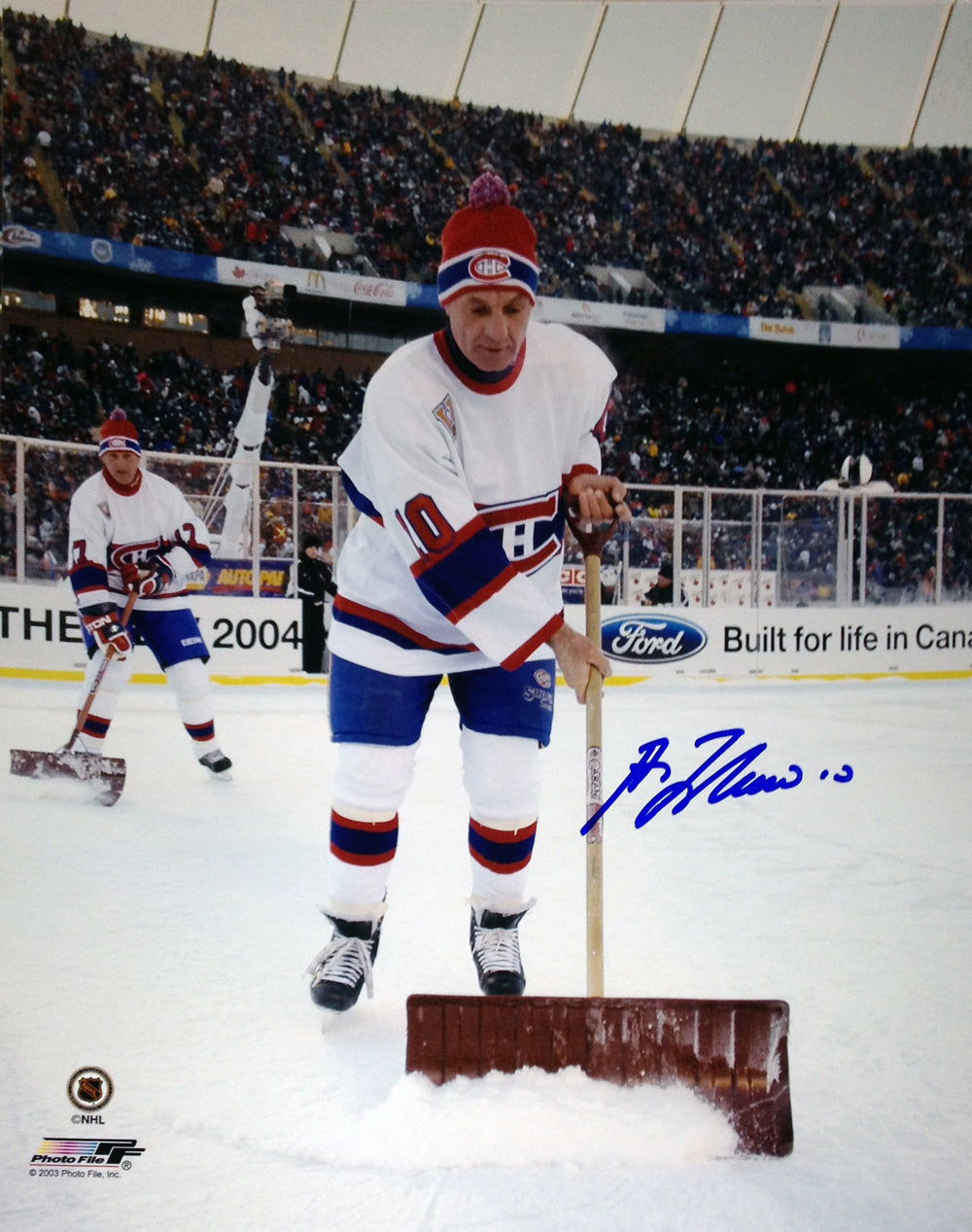 GUY LAFLEUR AUTOGRAPHED 8" X 10"WINTER CLASSIC PHOTOGRAPH – MONTREAL CANADIENS NHL SIGNED COLLECTIBLE (8" X 10")
