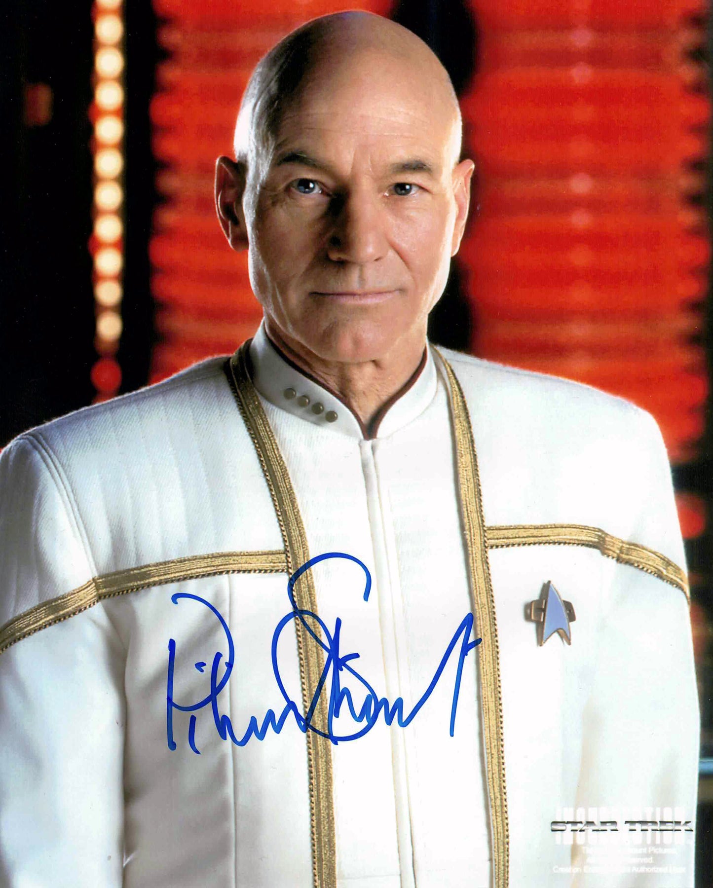 PATRICK STEWART SIGNED STAR TREK NEMESIS 8" X 10" AUTOGRAPHED PHOTO SCI-FI COLLECTIBLE MEMORABILIA DISPLAY (10" X 8")