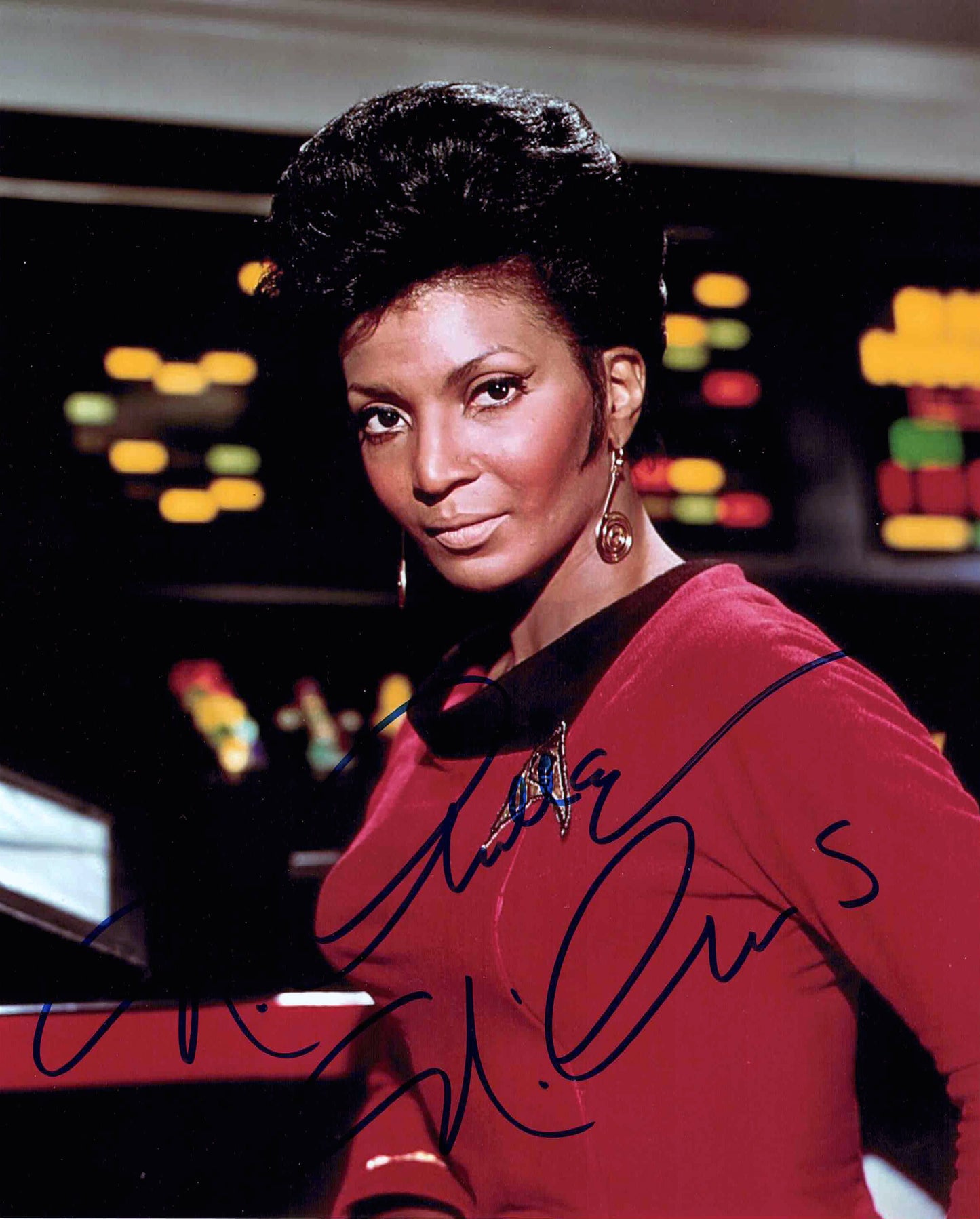 NICHELLE NICHOLS SIGNED LIEUTENANT UHURA 8" X 10" AUTOGRAPHED PHOTO STAR TREK ORIGINAL SERIES SCI FI COLLECTIBLE (10" X 8") – AUTOGRAPHED MEMORABILIA DISPLAY – AUTHENTIC SIGNED COLLECTIBLE